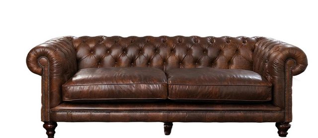 Xlmoebel Sofa Sofa Chesterfield Sofa Couch Polstermöbel Garnitur Ledersofa, günstig online kaufen