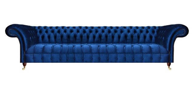 JVmoebel Chesterfield-Sofa Chesterfield Sofa Viersitzer Couch Textil Wohnzi günstig online kaufen