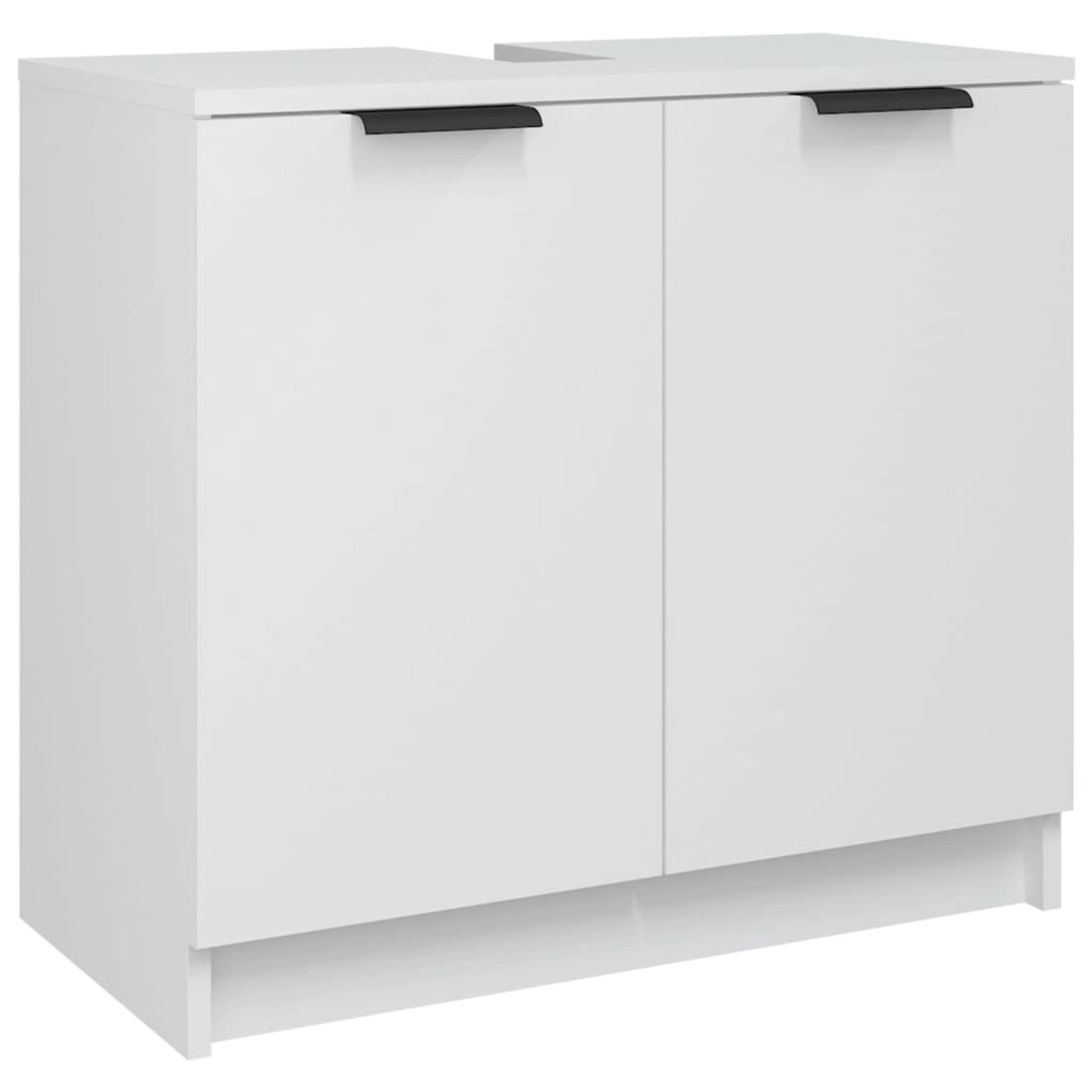 vidaXL Badezimmerschrank Weiß 64,5x33,5x59 cm Holzwerkstoff günstig online kaufen