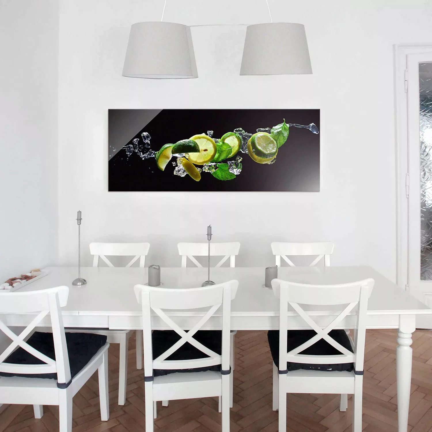 Glasbild Küche - Panorama Mojito Zutaten günstig online kaufen