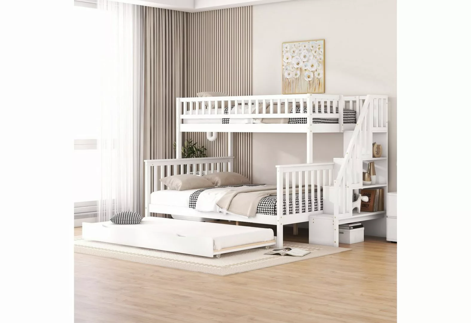 OKWISH Etagenbett Kinderbett Bett Einzelbett Gästebett Jugendbett (90 x 200 günstig online kaufen