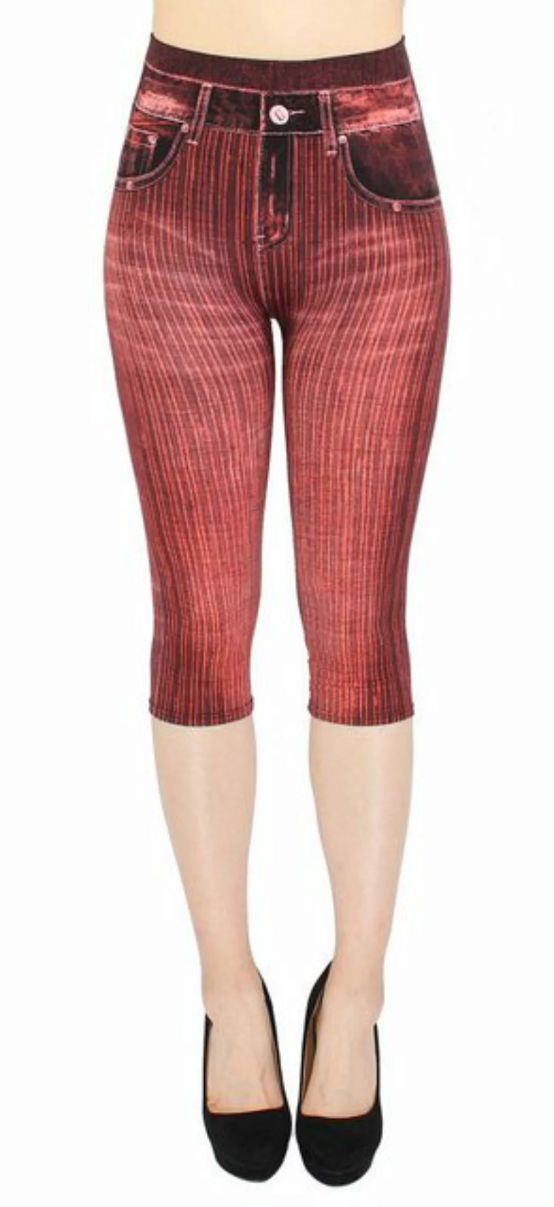 dy_mode Caprileggings Capri Jeggings Damen 3/4 Leggings High Waist Sommerle günstig online kaufen