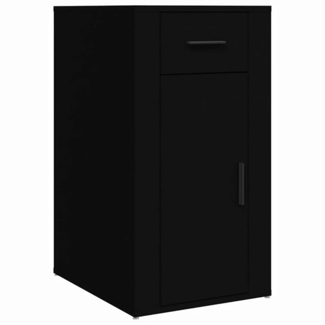 vidaXL Kleiderschrank Büroschrank Schwarz 40x49x75 cm Holzwerkstoff (1-St) günstig online kaufen