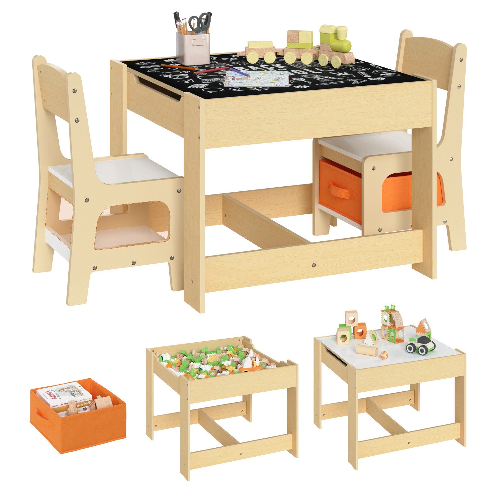 Woltu Kindersitzgruppe, (1-tlg), Maltisch Kindermöbel, Tischplatte günstig online kaufen