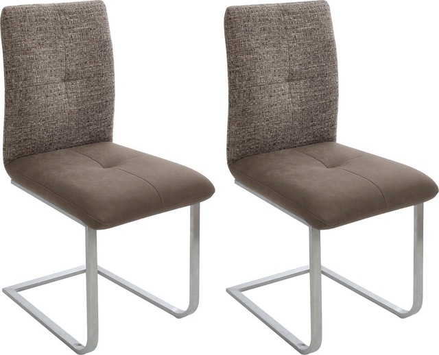 K+W Komfort & Wohnen Freischwinger »Giacomo II«, (Set), 2 St., Microfaser 7 günstig online kaufen