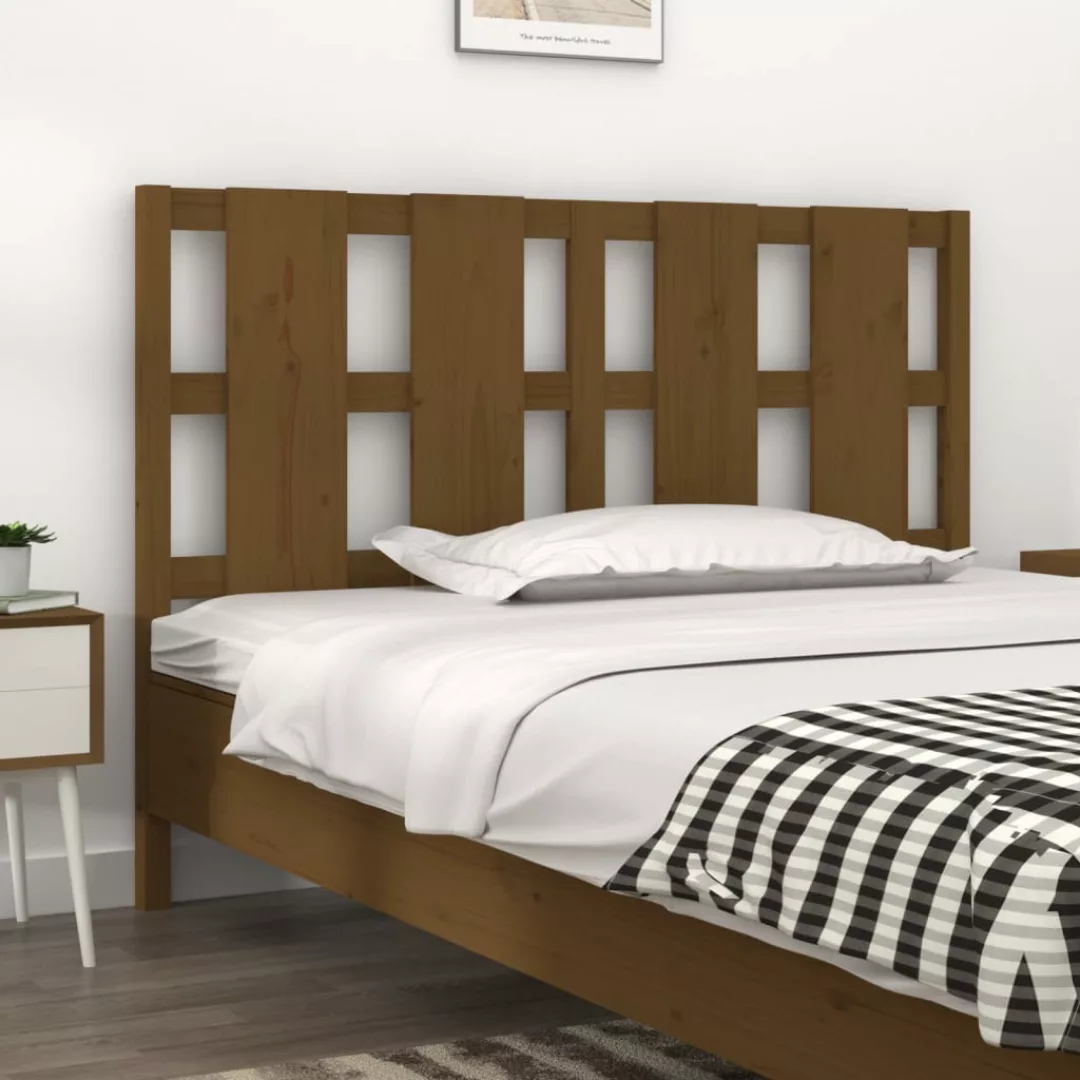 Vidaxl Bett-kopfteil Honigbraun 145,5x4x100 Cm Massivholz Kiefer günstig online kaufen