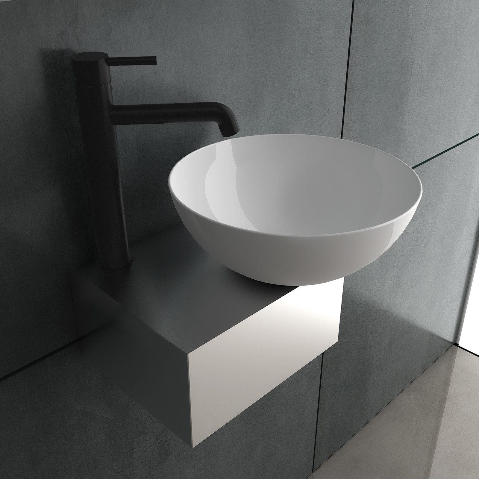 Alpenberger Aufsatzwaschbecken Gäste WC Waschbecken Klein günstig online kaufen