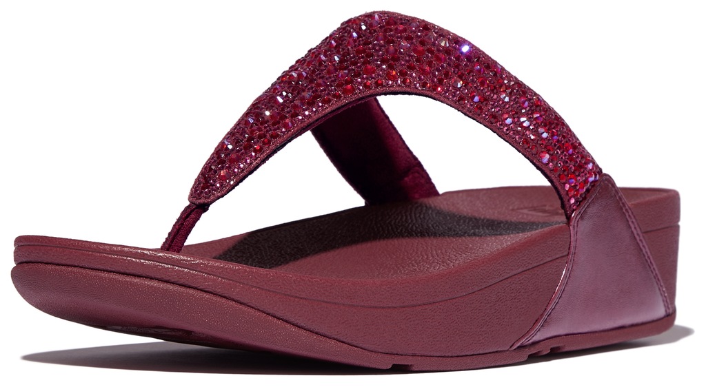 Fitflop Zehentrenner "LULU CRYSTAL", Sandale, Pantolette mit Schmucksteine günstig online kaufen