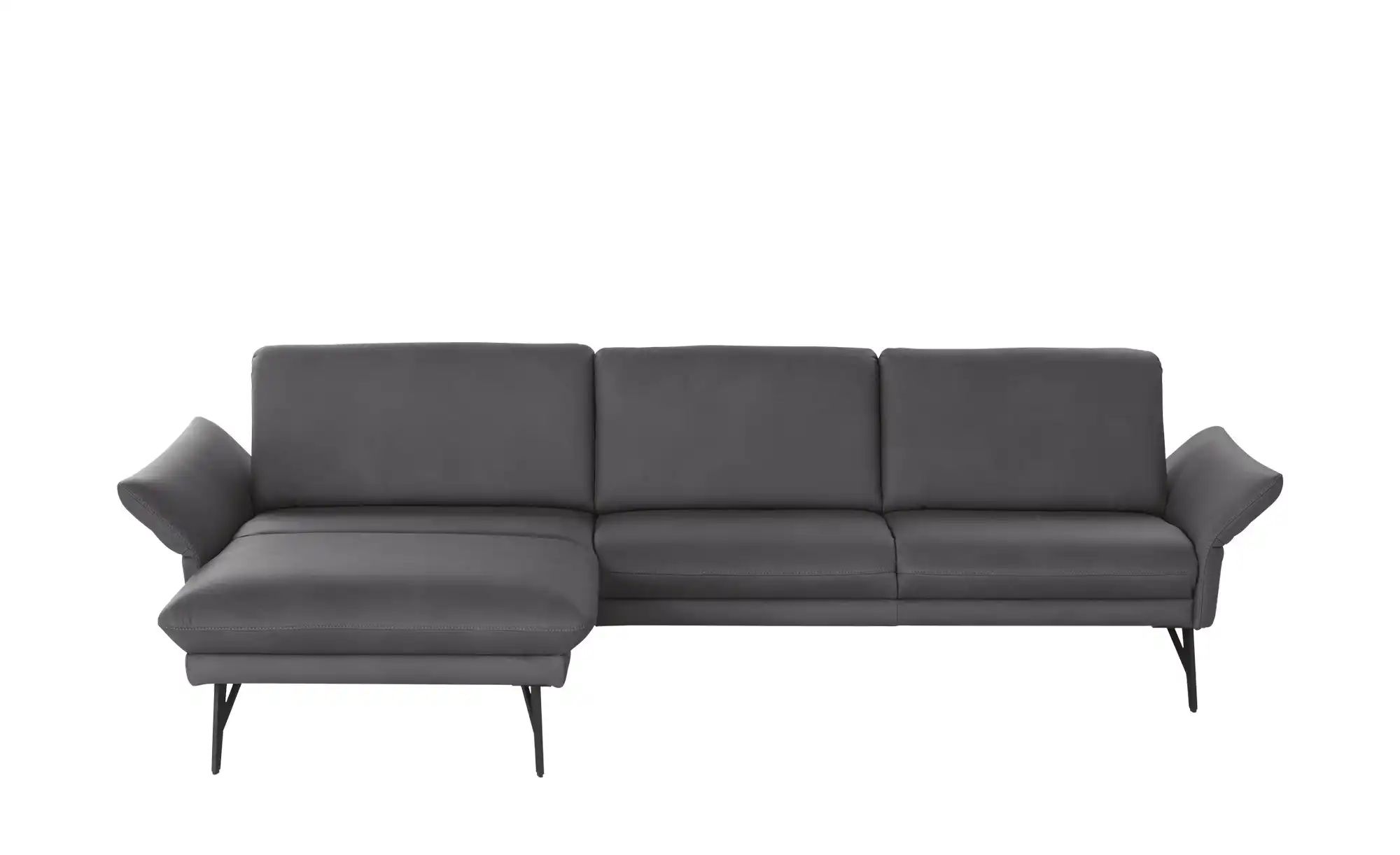 himolla Ecksofa Echtleder 1928 ¦ schwarz ¦ Maße (cm): B: 296 H: 85 T: 175 P günstig online kaufen