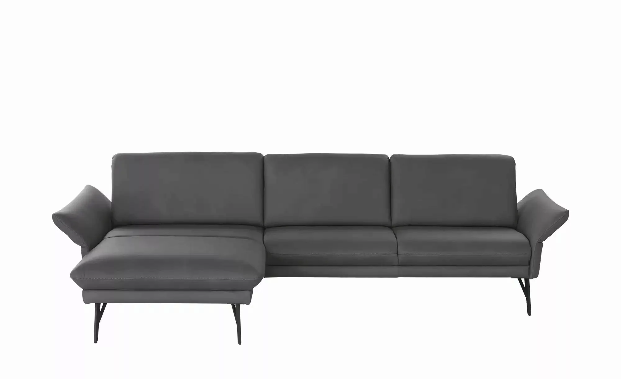 himolla Ecksofa Echtleder 1928 ¦ schwarz ¦ Maße (cm): B: 296 H: 85 T: 175.0 günstig online kaufen