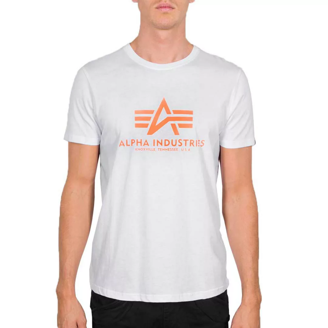 Alpha Industries Basic Reflective Print Kurzärmeliges T-shirt XL Rep.Blue günstig online kaufen
