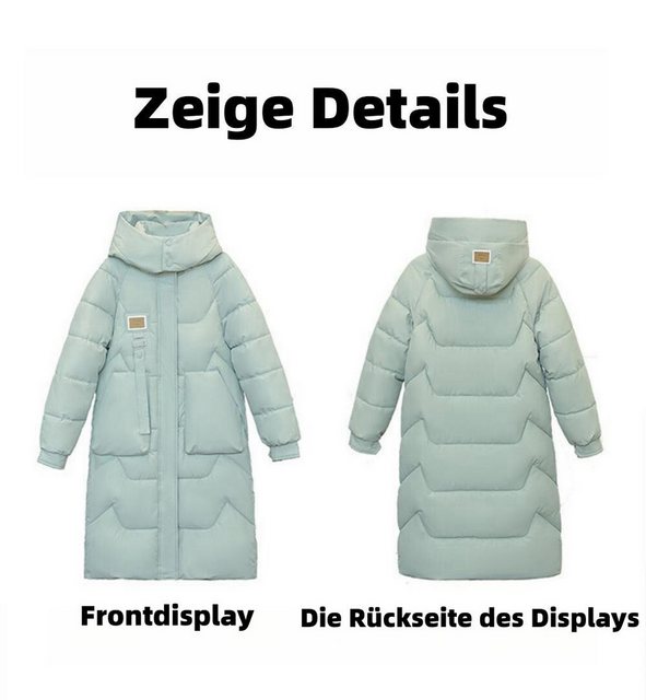 Shi QI Langmantel Warme lange Daunenjacke für Damen Langer Wintermantel mit günstig online kaufen