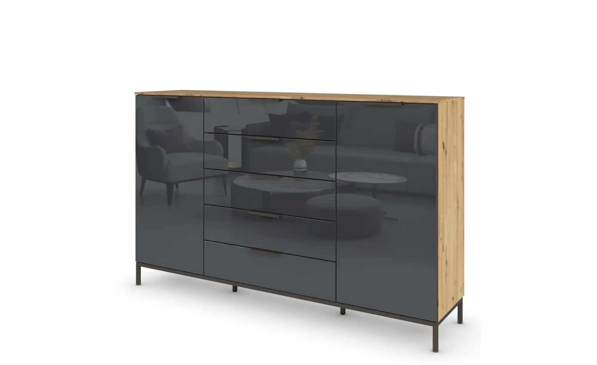 Highboard ¦ holzfarben ¦ Maße (cm): B: 180 H: 111 Kommoden & Sideboards > H günstig online kaufen