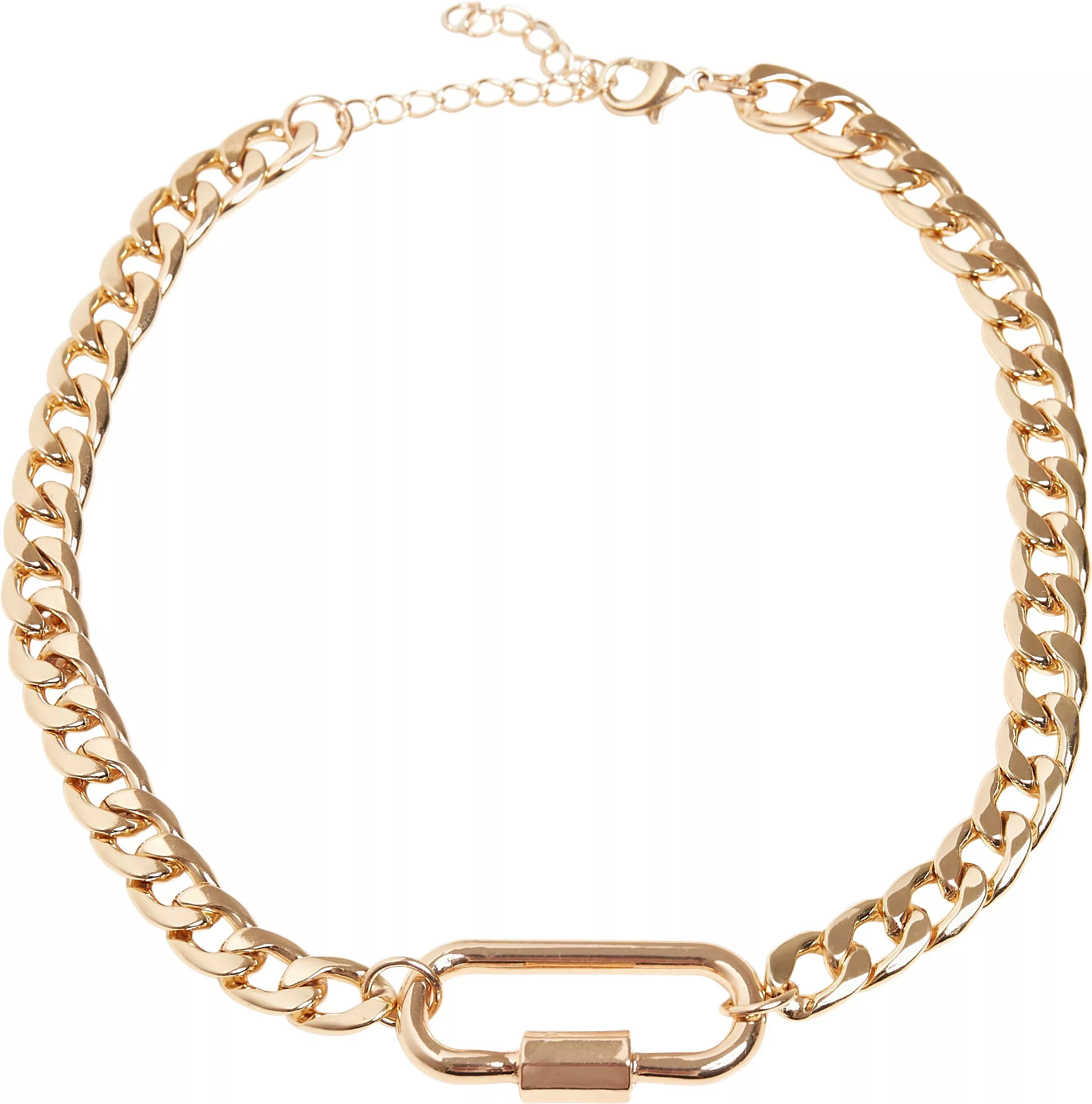 URBAN CLASSICS Edelstahlkette "Accessoires Fastener Necklace" günstig online kaufen