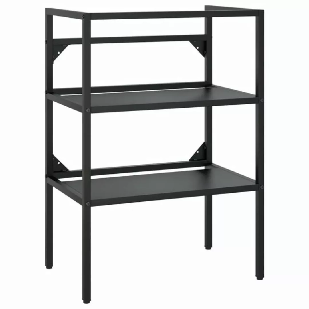 Badezimmer Waschtischgestell Schwarz 59x38x83 Cm Eisen günstig online kaufen