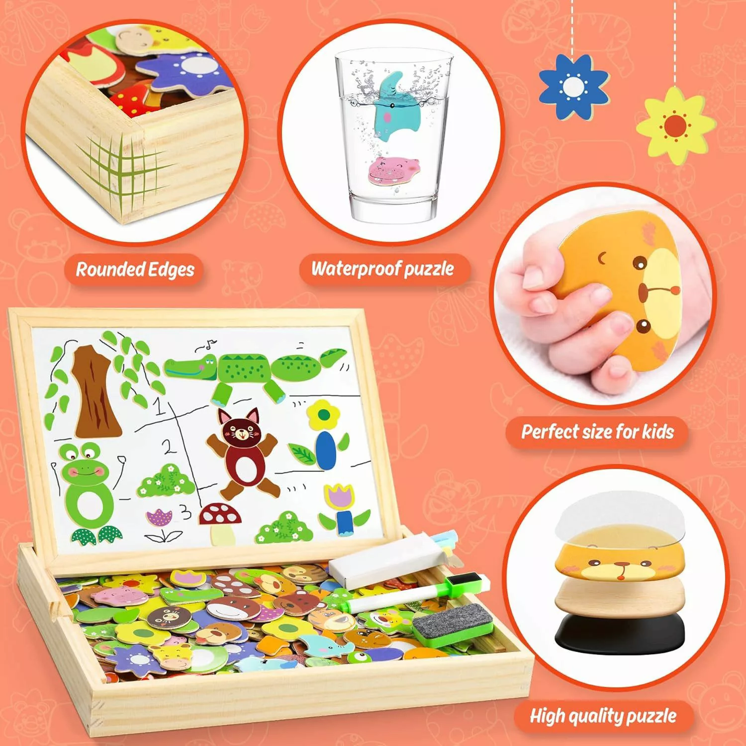 POPOLIC Magnetspiel Spielzeug, Magnettafel Kinder Kinderspielzeug günstig online kaufen