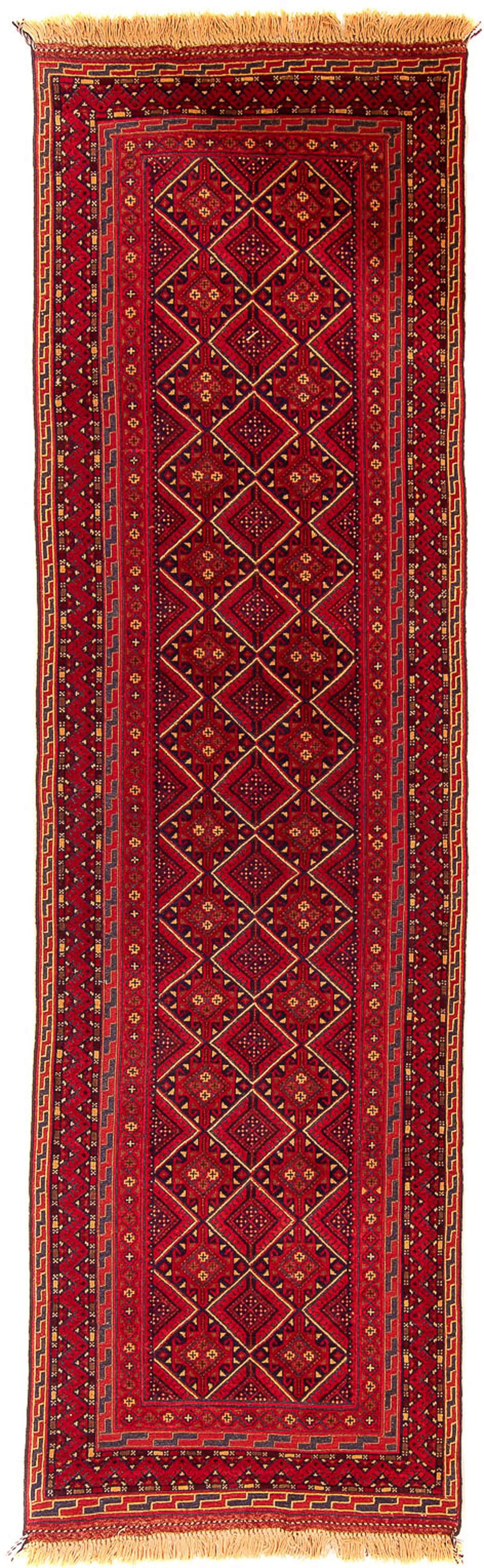 morgenland Wollteppich »Kelim - Oriental - 279 x 81 cm - dunkelrot«, rechte günstig online kaufen