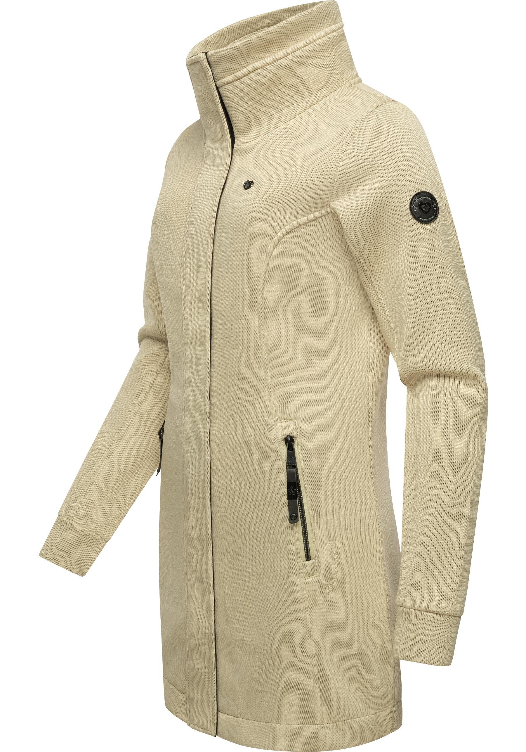 Ragwear Sweatjacke "Letrice Bonded", Elegante Zip-Jacke mit hohem Kragen in günstig online kaufen