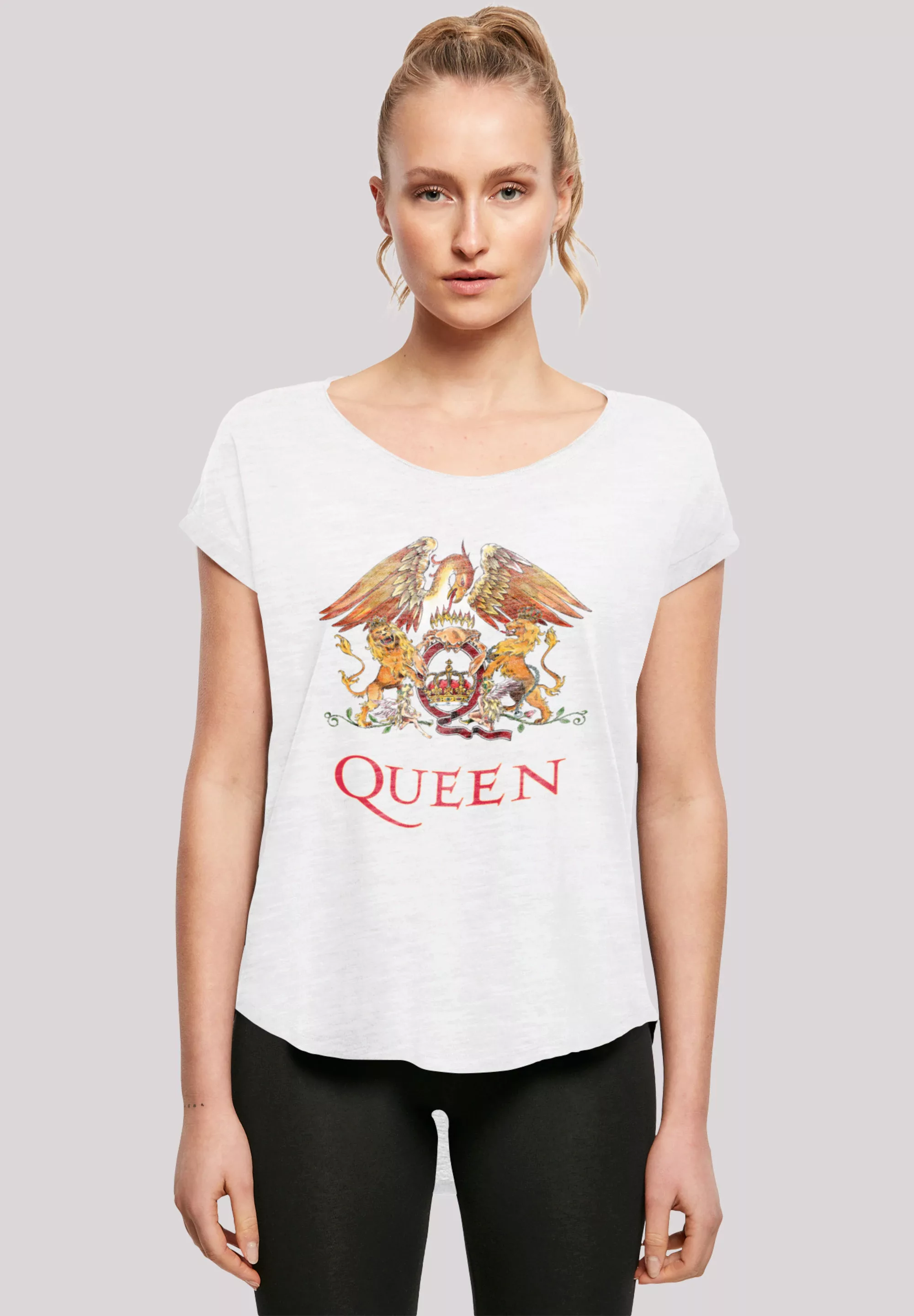 F4NT4STIC T-Shirt "Queen Rockband Classic Crest Black", Print günstig online kaufen