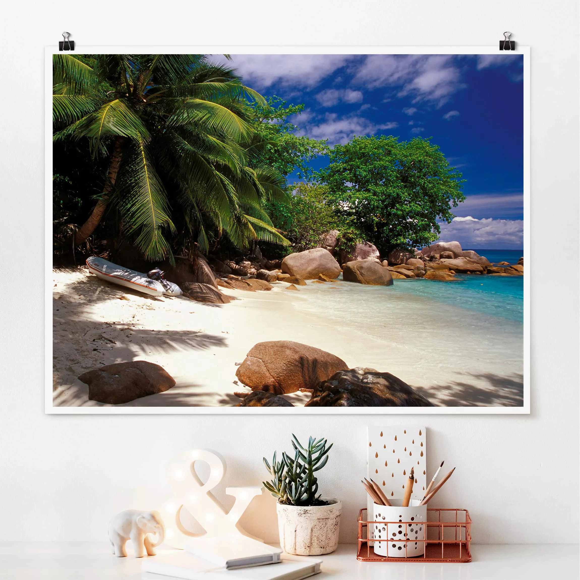 Poster Strand - Querformat Honeymoon in Hawaii günstig online kaufen