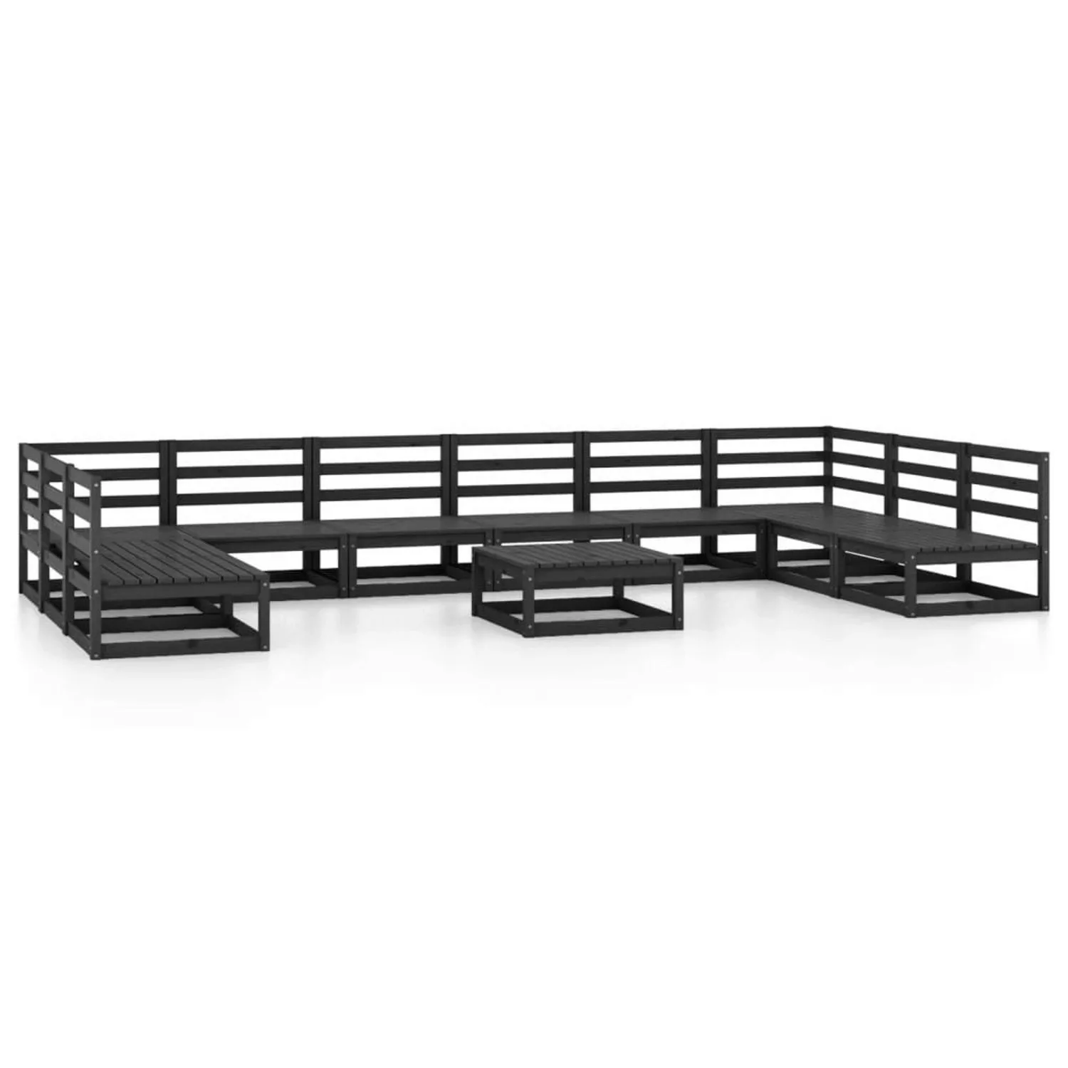 vidaXL 11-tlg Garten-Lounge-Set Massivholz Kiefer Modell 106 günstig online kaufen