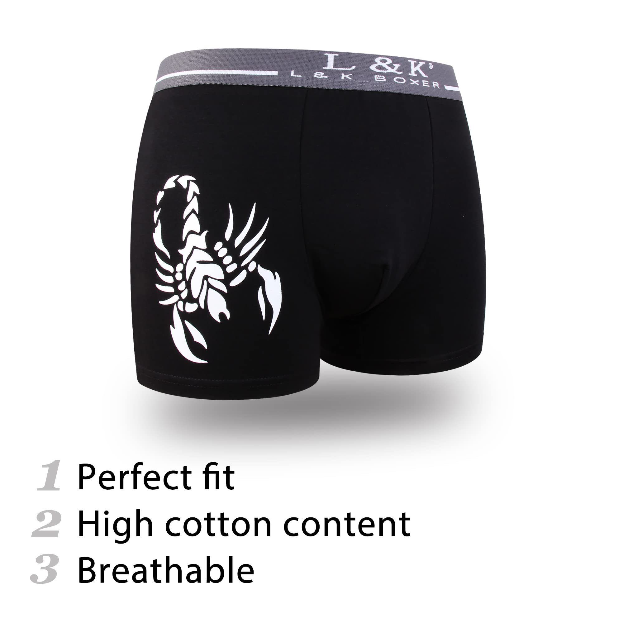 L&K Boxershorts 1104-1121 (10er-Pack) Herren Boxershorts günstig online kaufen
