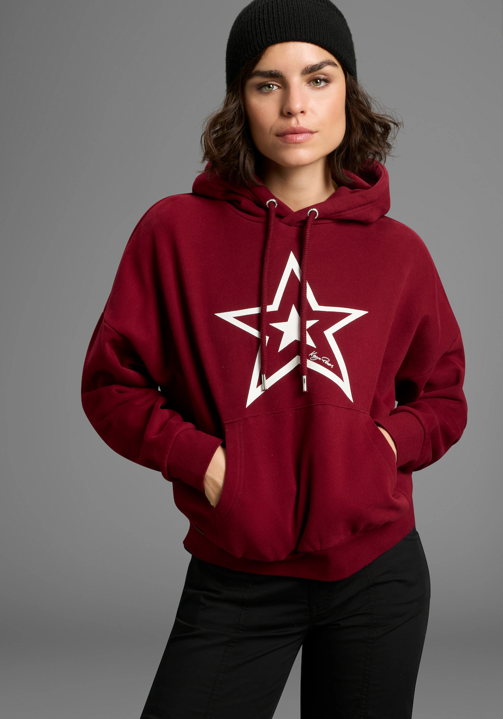 KangaROOS Kapuzensweatshirt, mit Stern-Print günstig online kaufen
