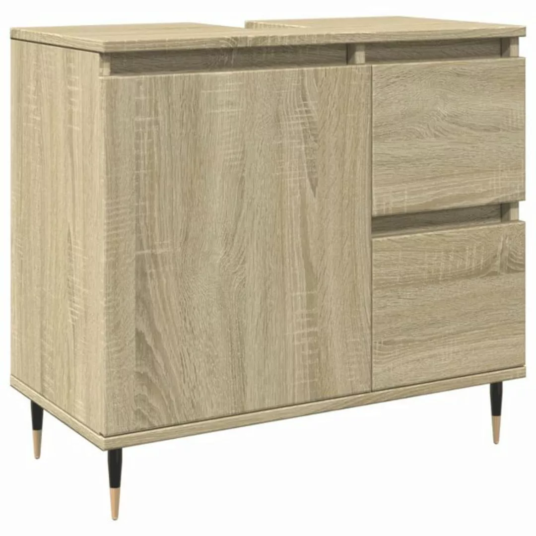 vidaXL Badezimmerspiegelschrank Badschrank Sonoma-Eiche 65x33x60 cm Holzwer günstig online kaufen