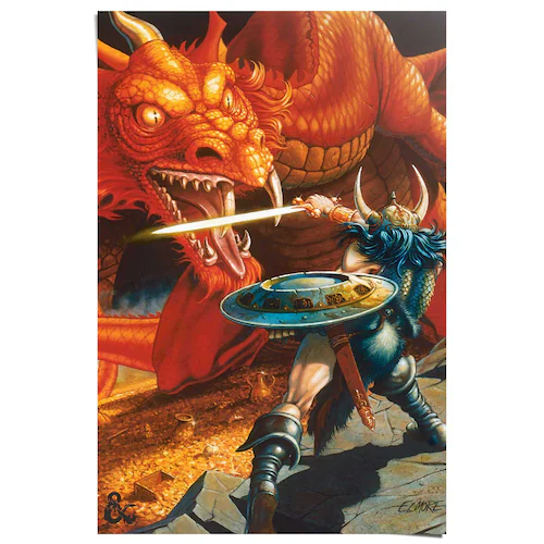 Reinders! Poster »Dungeons & Dragons - classic red dragon battle« günstig online kaufen