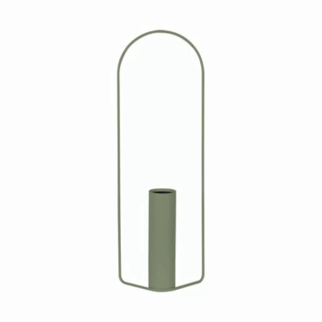 Vase Itac metall grün / Zylindrisch - L 26 x H 76 cm - Fermob - Grün günstig online kaufen