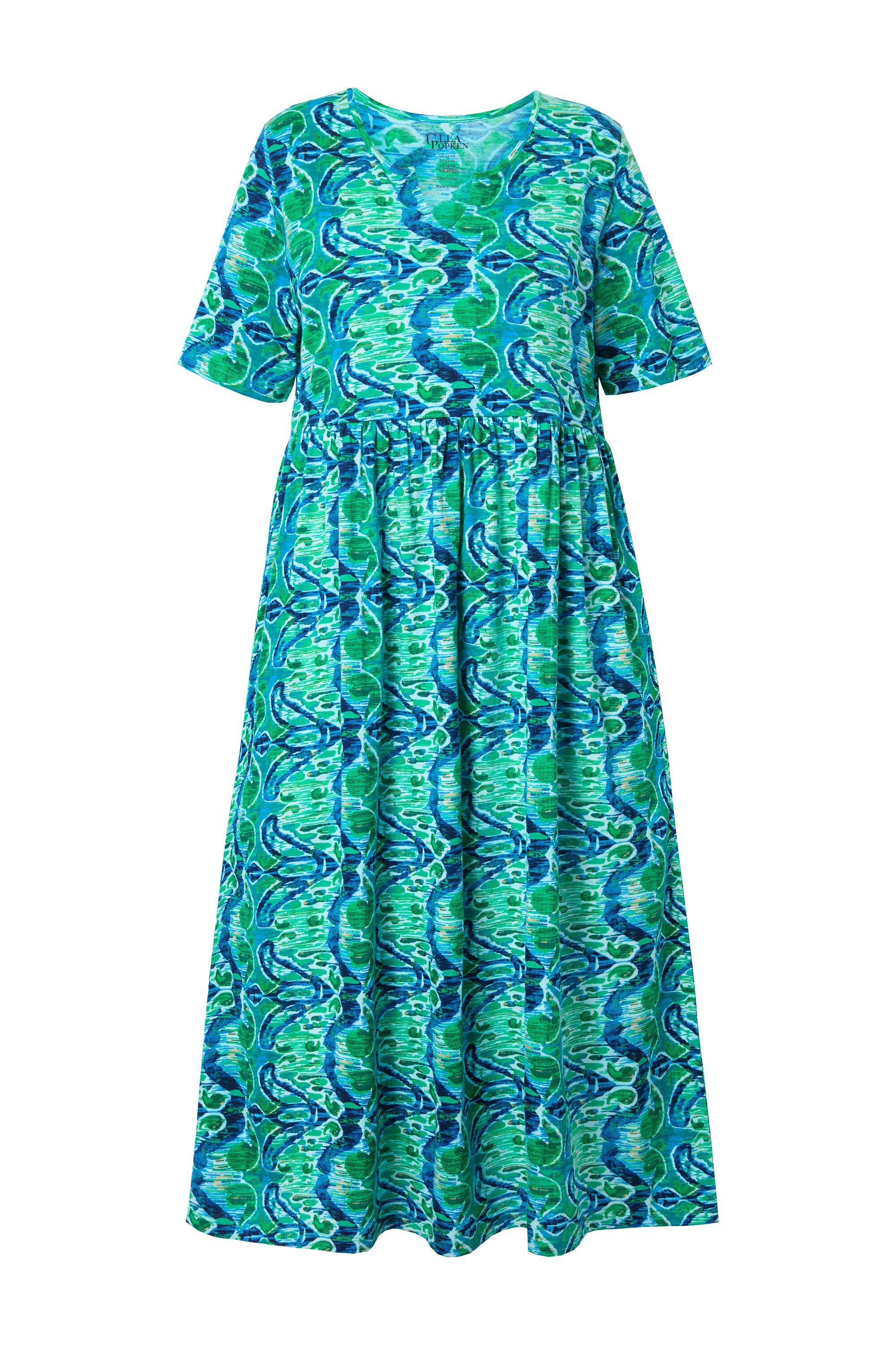 Ulla Popken Maxikleid Maxikleid Zipper A-Linie günstig online kaufen