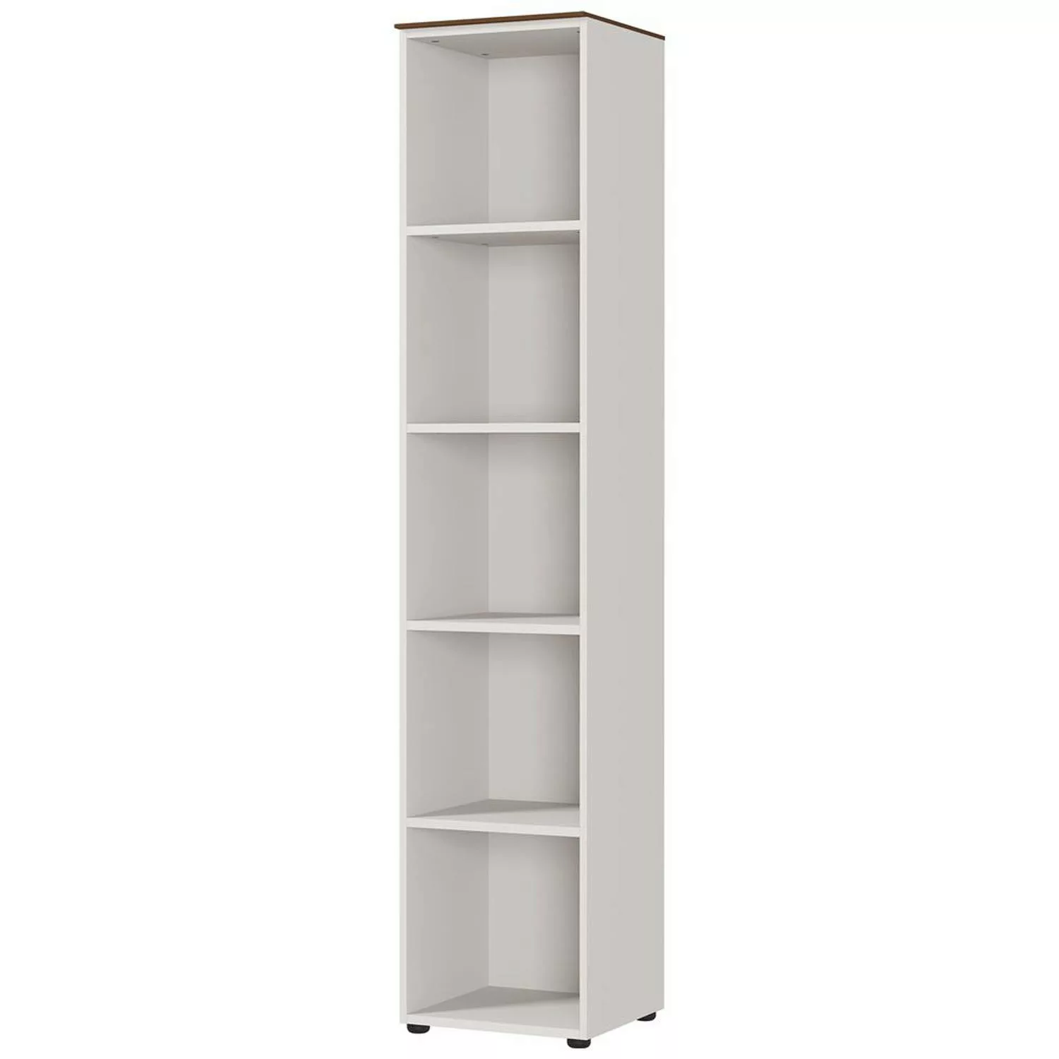 Büro Regal 40 cm breit ALVESTA-01 in Kaschmir beige und Nussbaum Nb., B/H/T günstig online kaufen