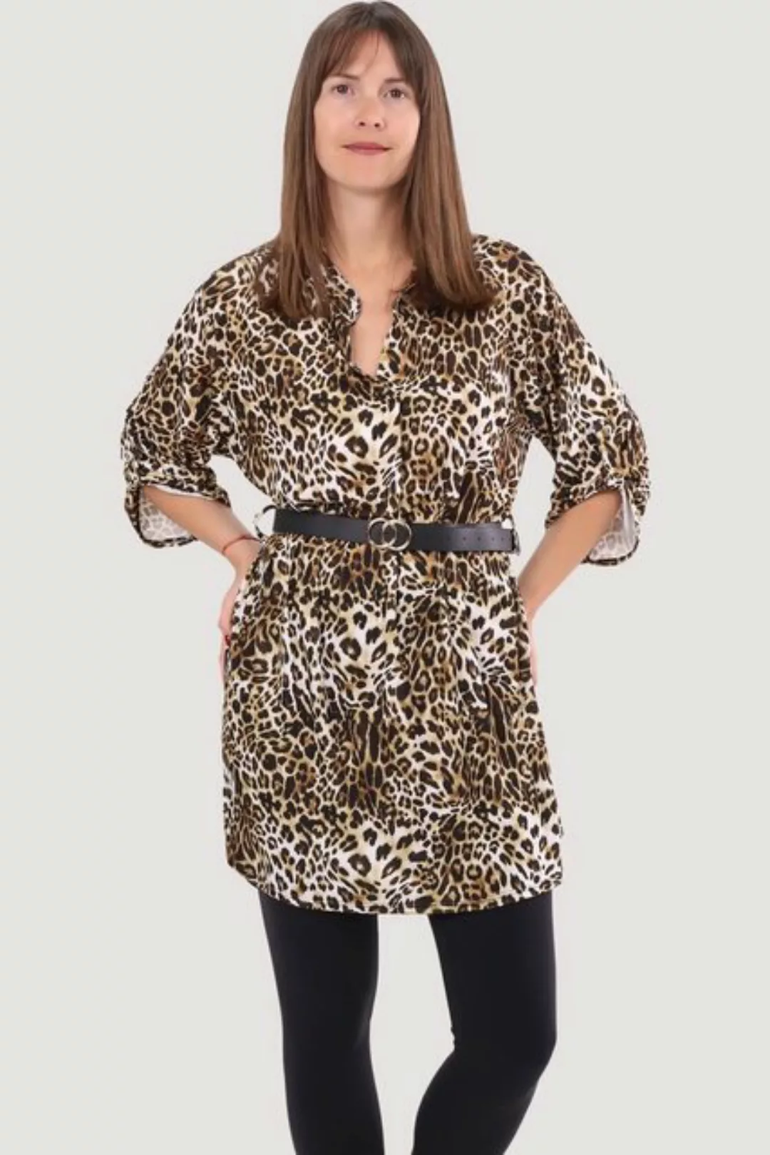 malito more than fashion Druckkleid 23203 Animalprint Kleid Tunika Bluse mi günstig online kaufen