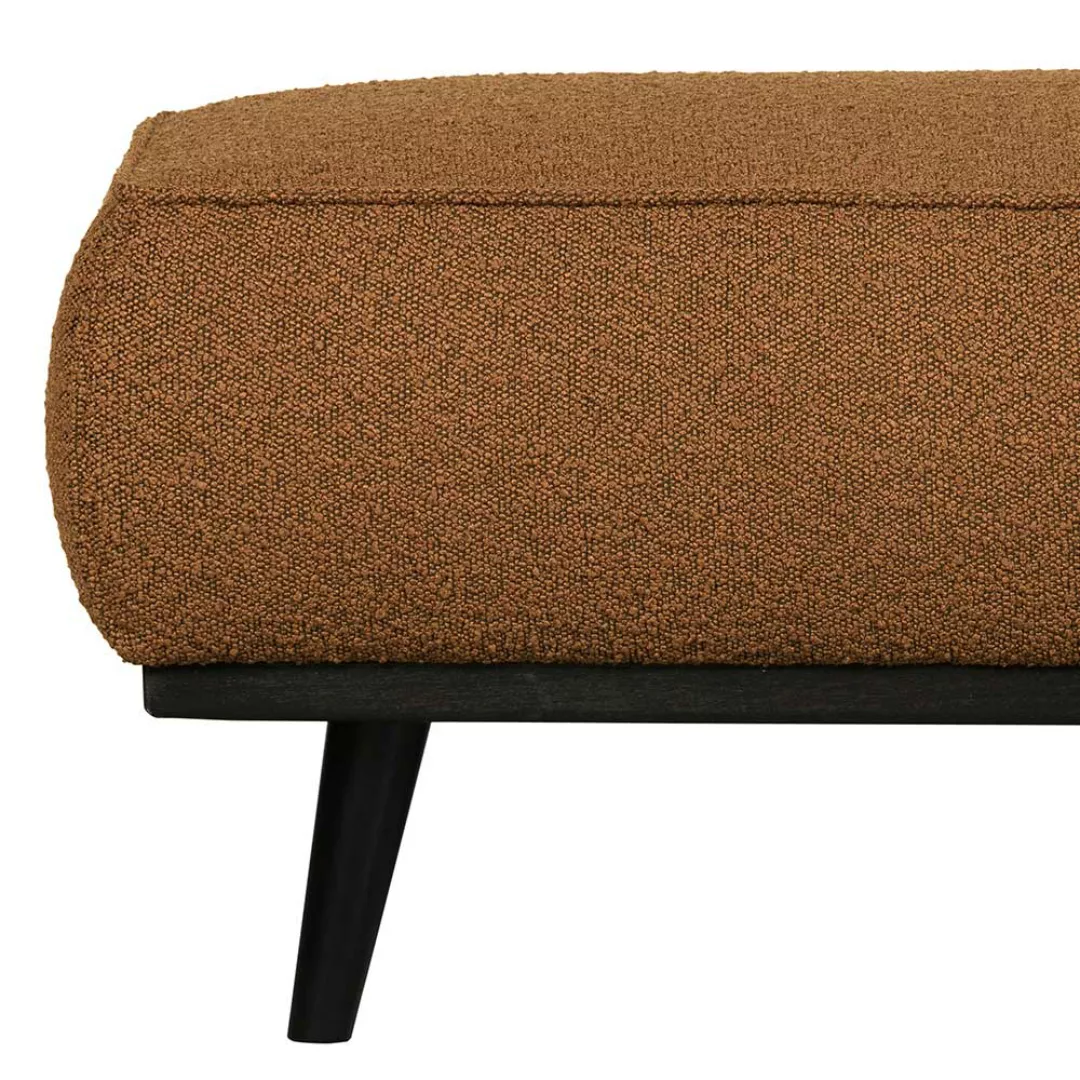 Couchhocker in Bernsteinfarben Stoff 40 cm hoch günstig online kaufen