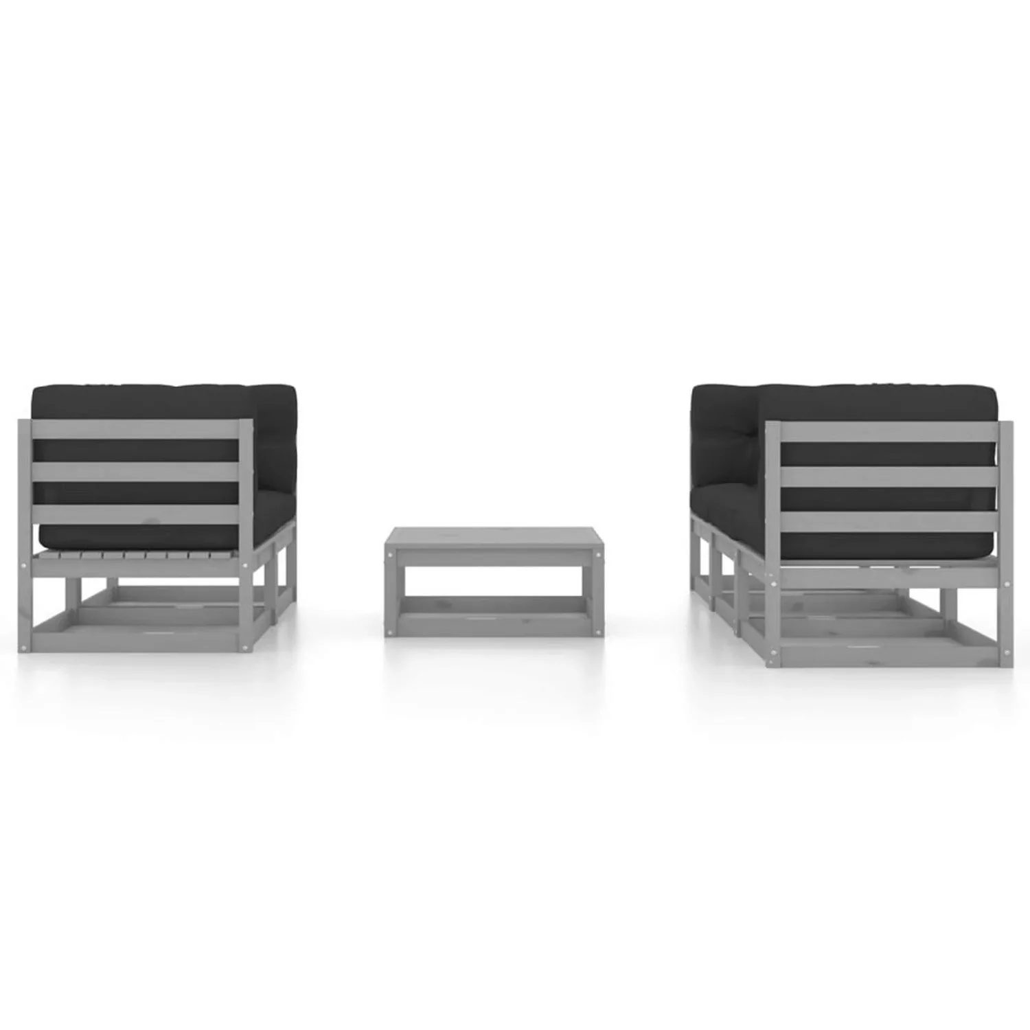 6-tlg. Garten-lounge-set Mit Kissen Kiefer Massivholz günstig online kaufen
