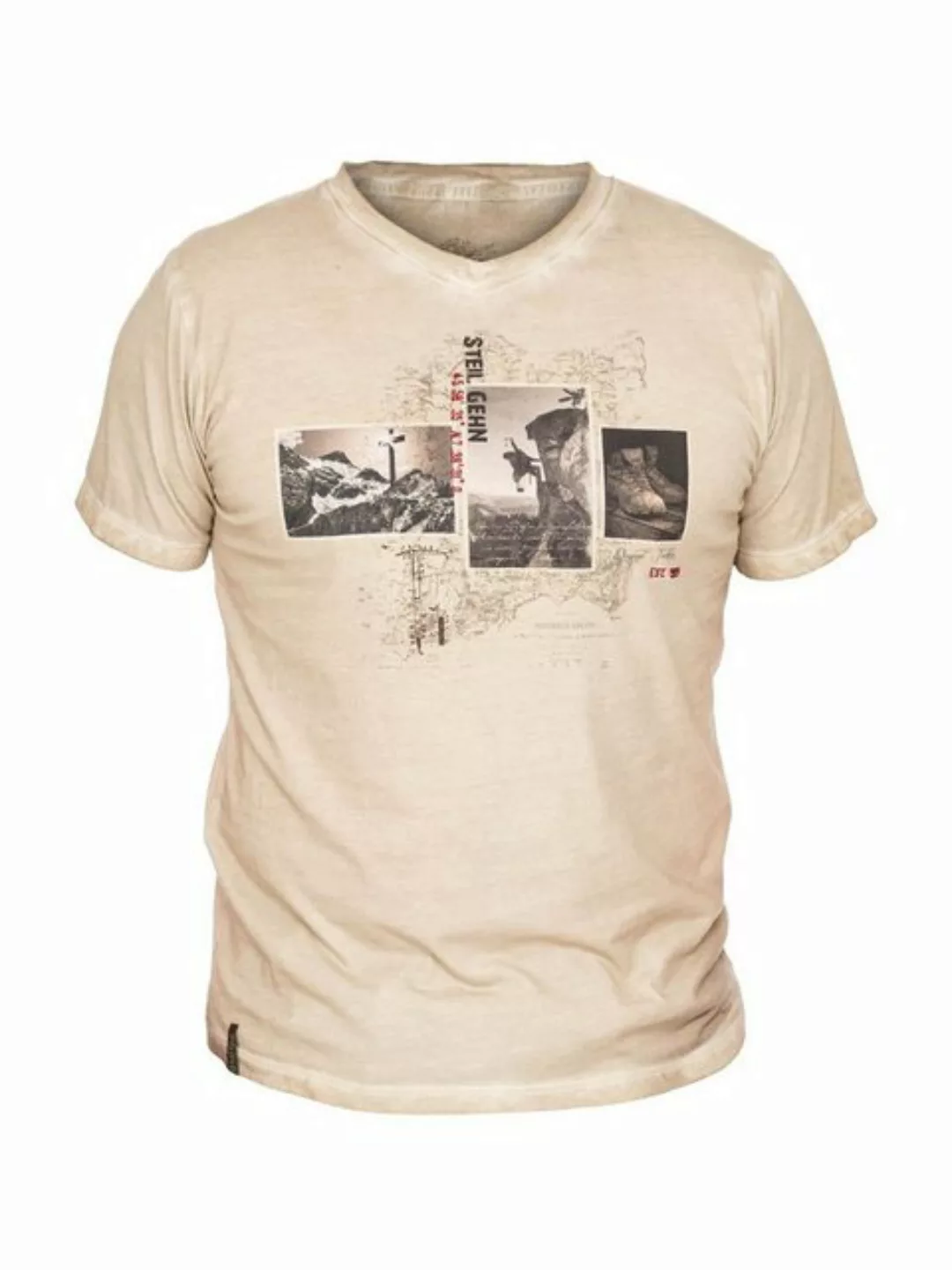MarJo Trachtenshirt T-Shirt THEODOR sandstein günstig online kaufen