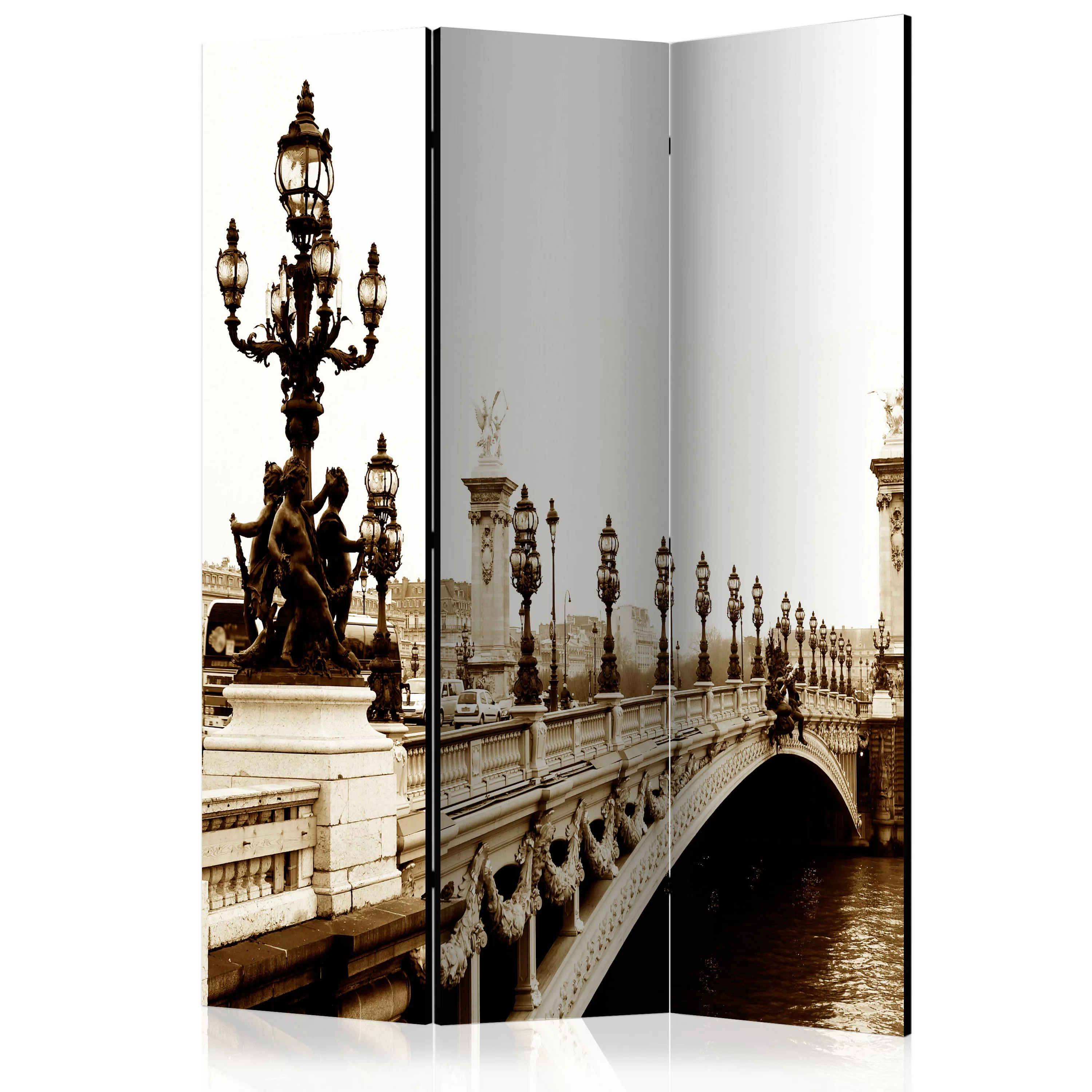 3-teiliges Paravent - Alexander Iii Bridge, Paris [room Dividers] günstig online kaufen