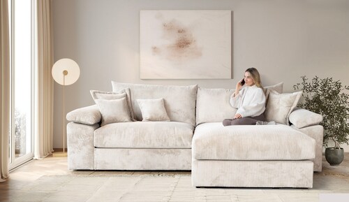 Home affaire Ecksofa "Soft&Cosy XXL L-Form - Breite 303 cm", Mega-Sofa, in günstig online kaufen