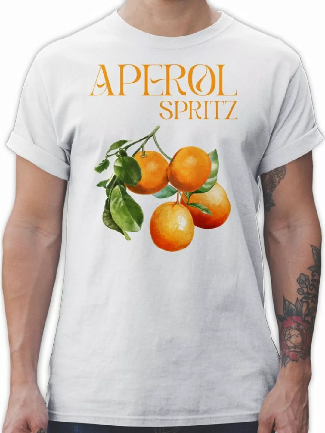 Shirtracer T-Shirt Aperol Spritz Orangen Aperol Kostüm Karneval & Fasching günstig online kaufen