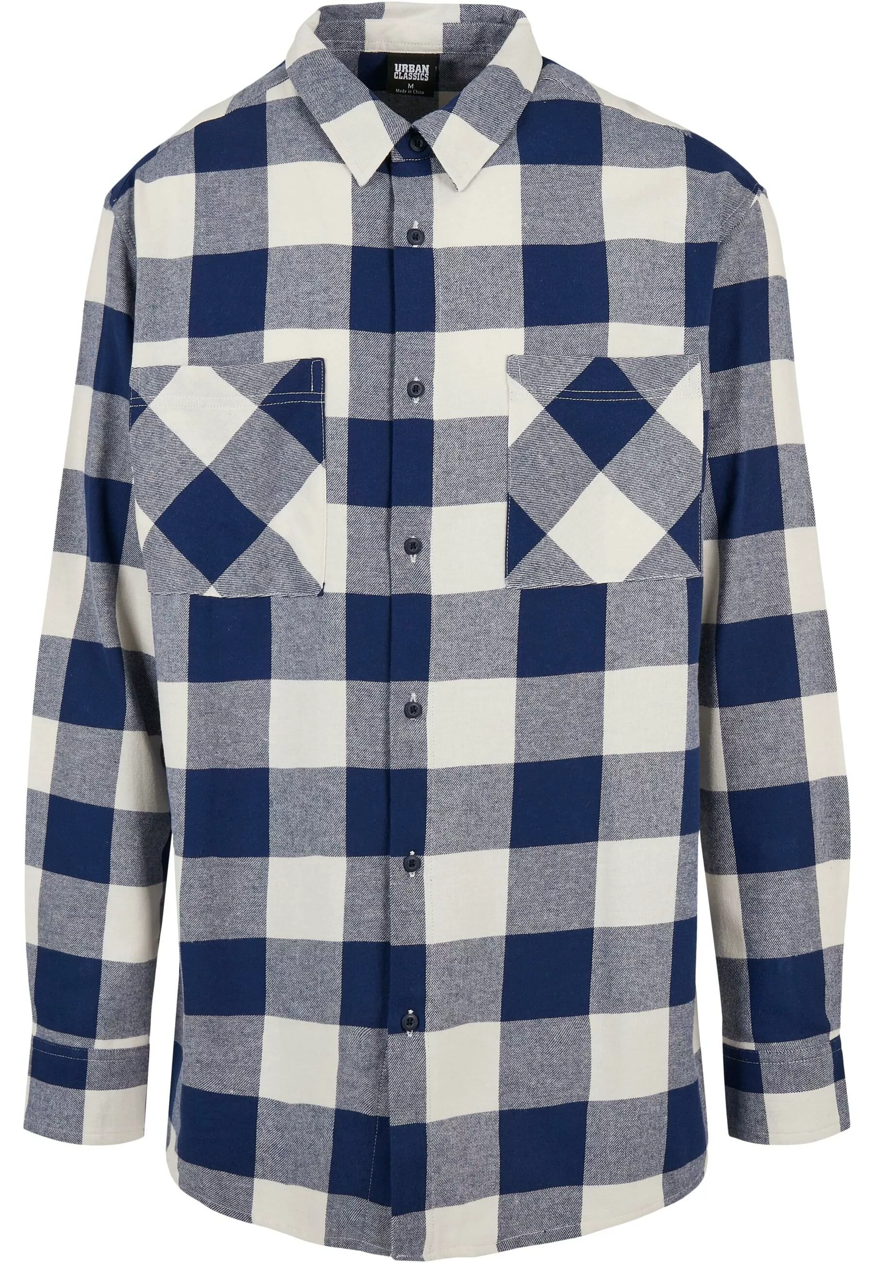 URBAN CLASSICS Langarmhemd "Urban Classics Herren Long Oversized Checked Sh günstig online kaufen