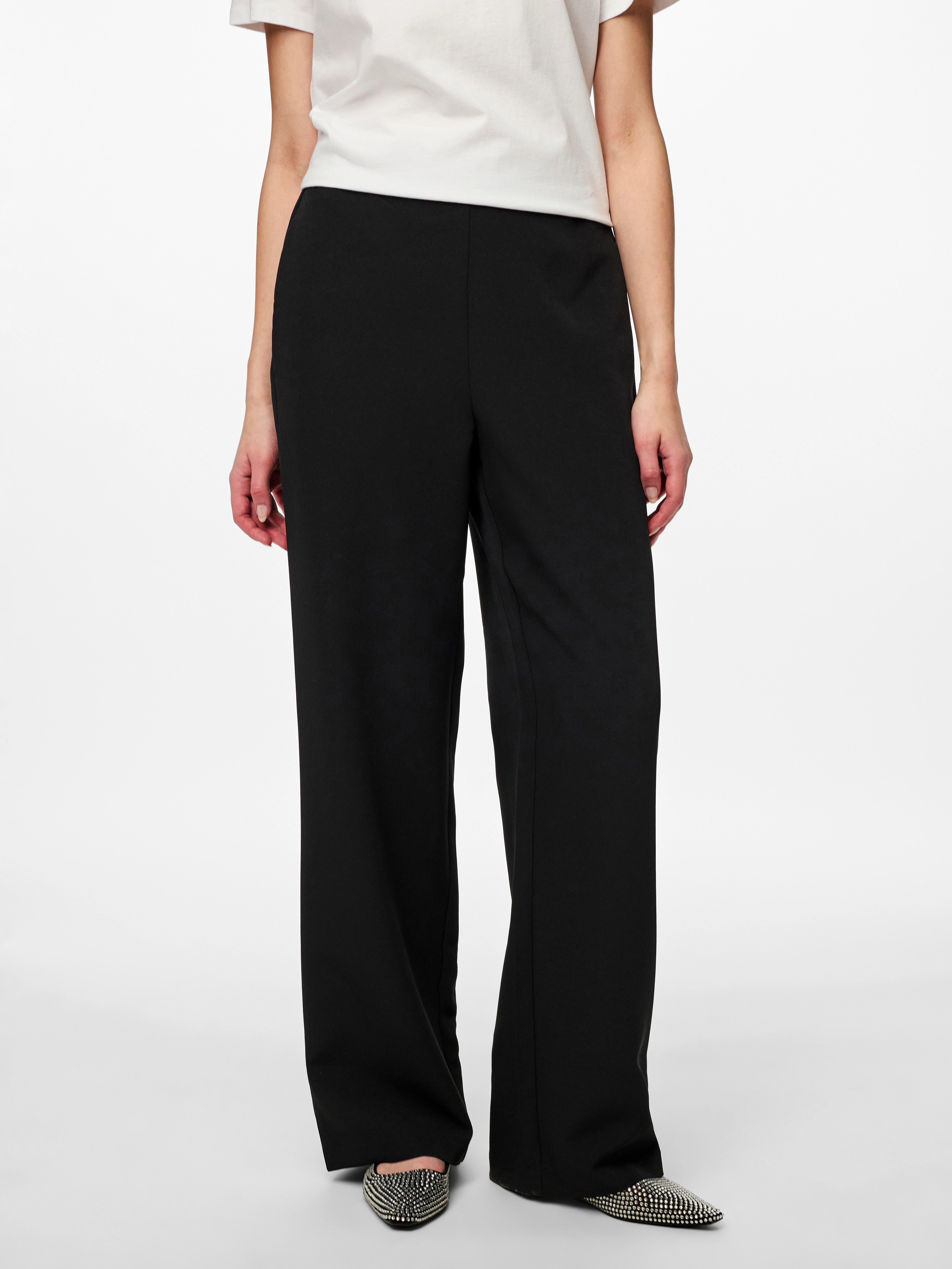 pieces Anzughose "PCBOSELLA HW WIDE PLAIN PANT NOOS" günstig online kaufen