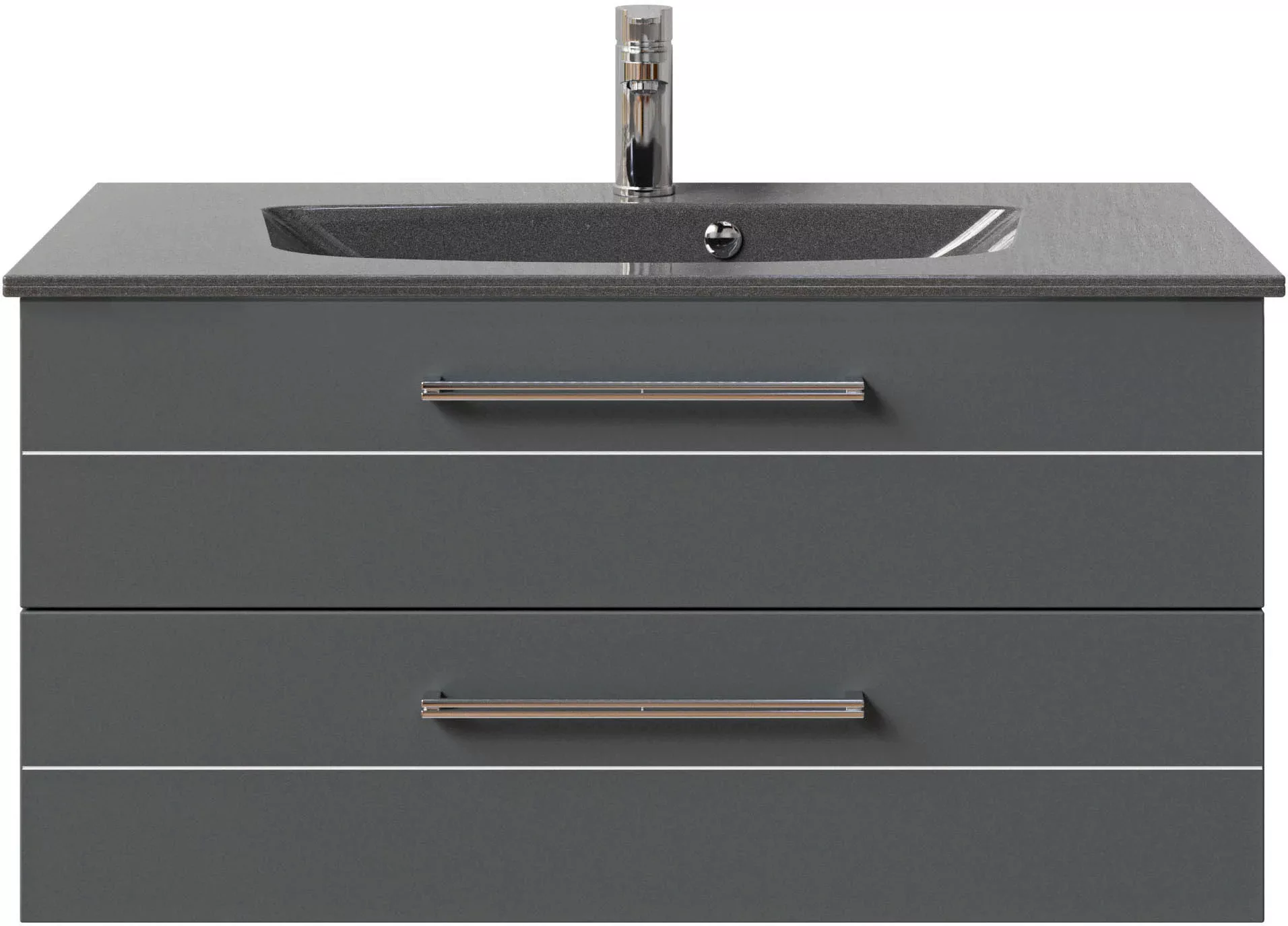 Saphir Waschtisch "Serie 6025 Mineralmarmor-Waschtisch mit Unterschrank, 97 günstig online kaufen