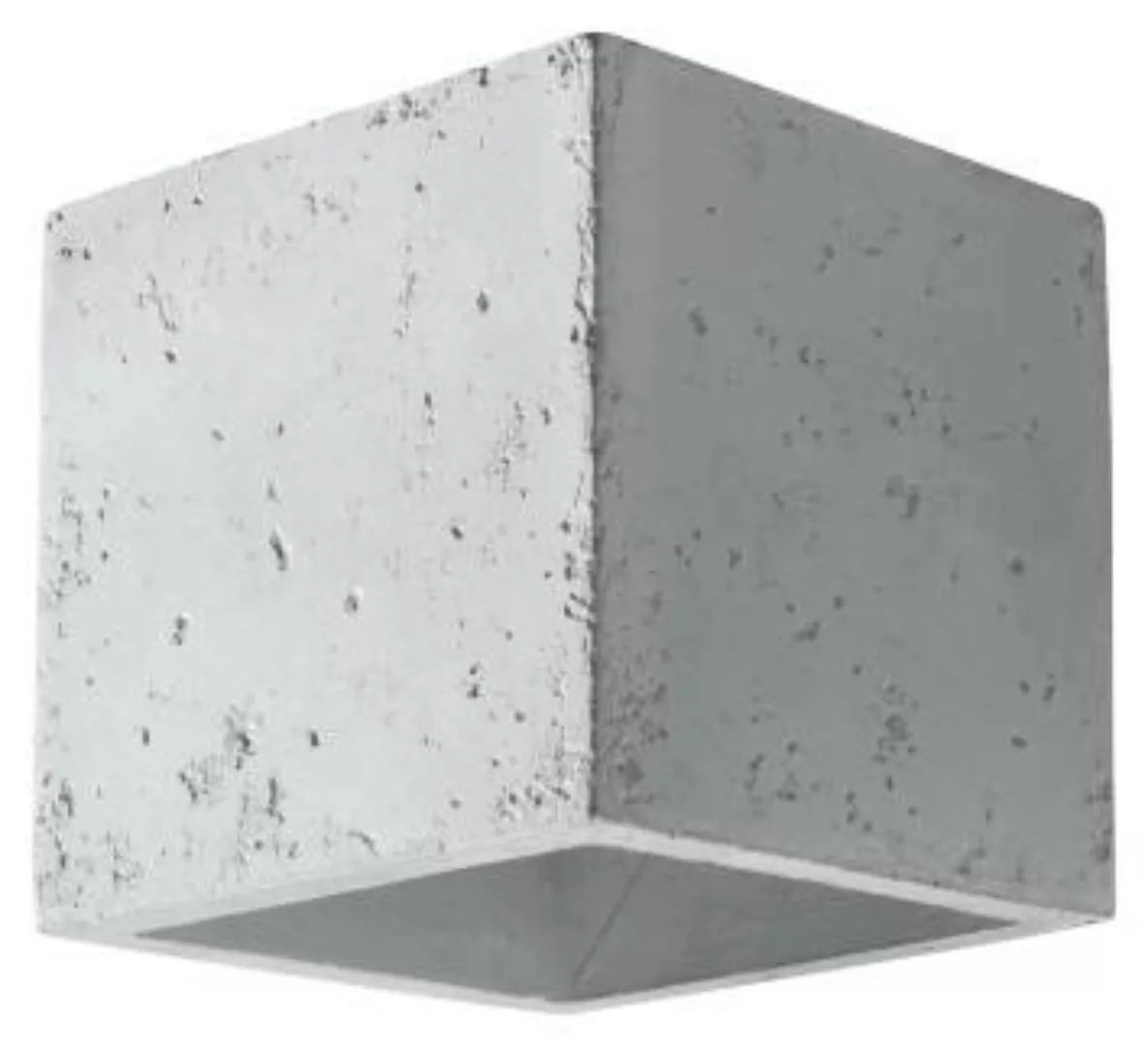 Wandlampe Grau Beton eckig klein Modern wohnlich günstig online kaufen