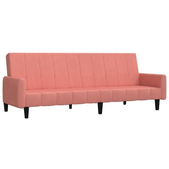 vidaXL Sofa Schlafsofa 2-Sitzer Rosa Samt günstig online kaufen