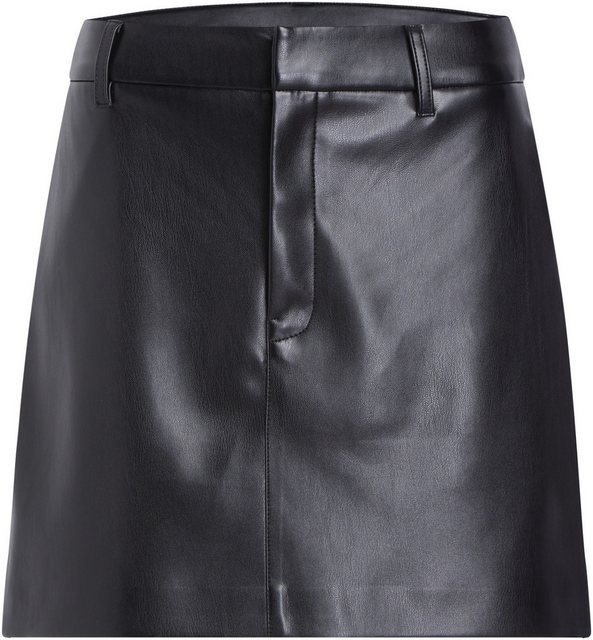 Calvin Klein Jeans A-Linien-Rock FAUX LEATHER A-LINE MINI SKIRT mit Logopat günstig online kaufen