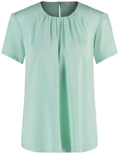 GERRY WEBER Klassische Bluse Fließendes Blusenshirt mit Faltendetail günstig online kaufen