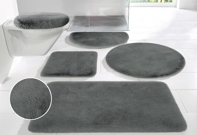 my home Badematte »Rabbit Badematten, Badvorleger, Badezimmer Teppich«, rut günstig online kaufen