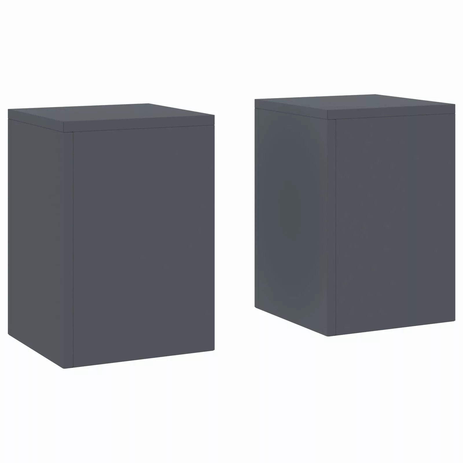 vidaXL Blumenständer Outdoor-Pflanzensäulen 2 Stk. Anthrazit günstig online kaufen