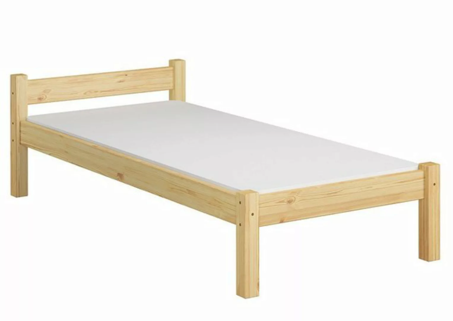 Erst-Holz® Bettenset mit Holzgestell Kiefer 90x200 mit Rost und Matratze na günstig online kaufen