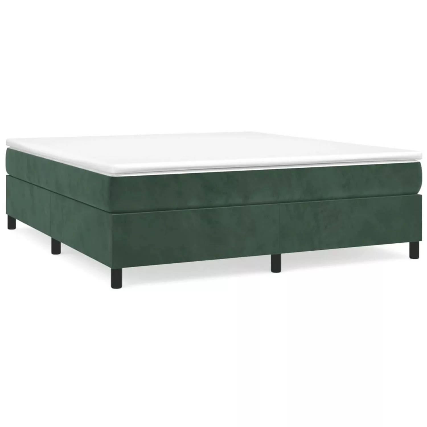 Vidaxl Boxspringbett Dunkelgrün 200x200 Cm Samt günstig online kaufen